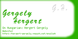 gergely hergert business card